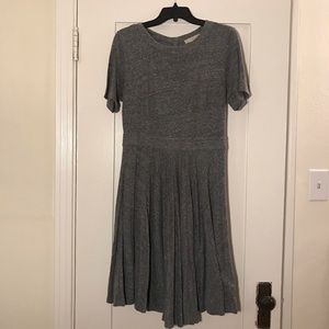 LOFT Grey Knit Swing Dress